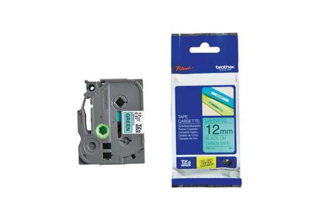 Immagine di Brother - Nastro -  Nero/Verde - TZE731 - 12mm x 8mt