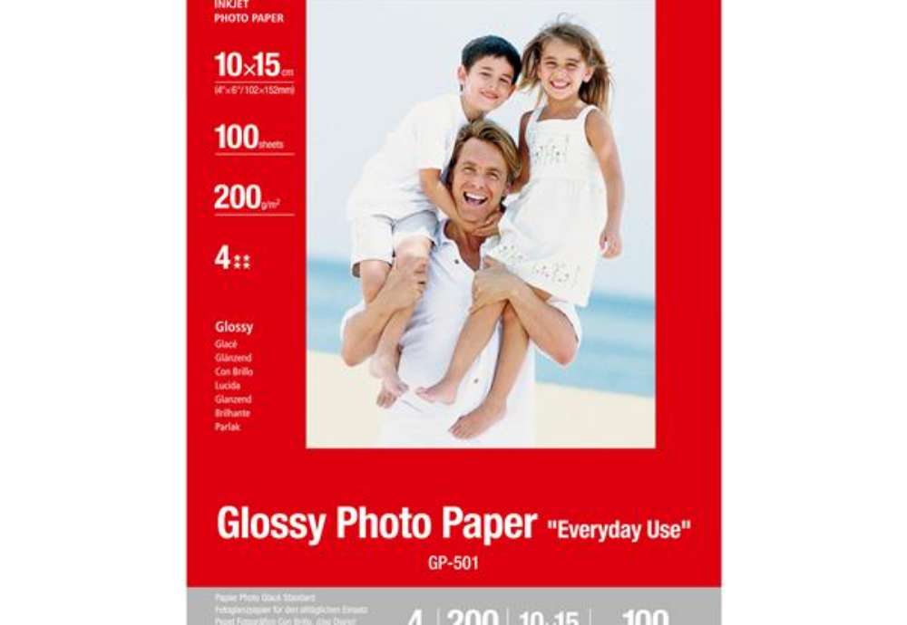 Immagine di Canon - Carta lucida fotografica GP-501 - 4 x 6" - 100 fogli - 0775B003