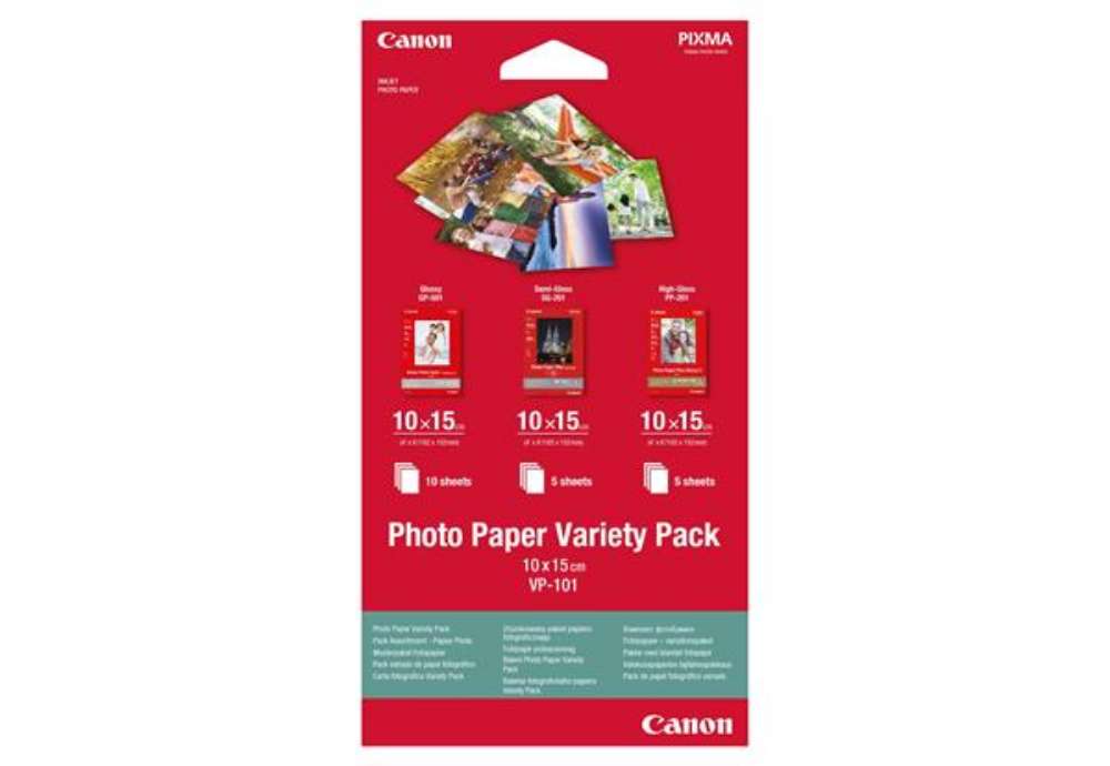 Immagine di Canon - Conf. Multipla Carta fotografica VP-101 - 4 x 6 " - 20 Fogli - 0775B078