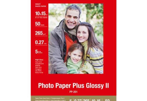 Immagine di Canon - Carta fotografia lucida PP-201 II Plus - 4 x 6 " - 50 Fogli - 2311B003