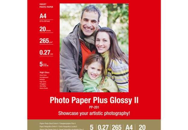 Immagine di Canon - Carta fotografica Plus Glossy II PP-201 - A4 - 20 Fogli - 2311B019