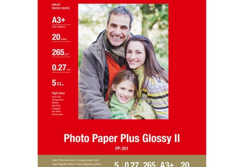 Immagine di Canon - Carta fotografica Plus Glossy II PP-201 A3+ - 20 Fogli - 2311B021