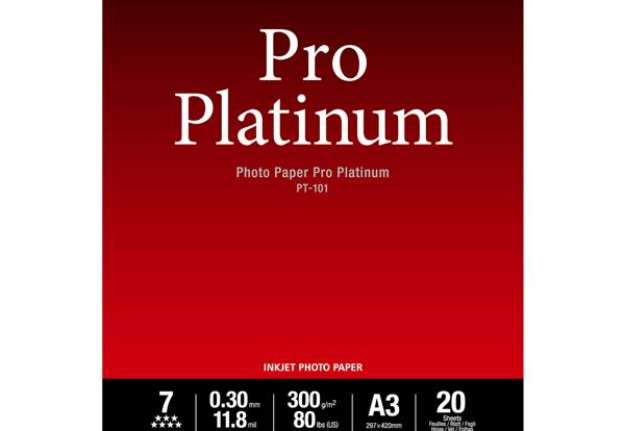 Immagine di Canon - Carta fotografica Pro Platinum PT-101 - A3 - 20 Fogli - 2768B017