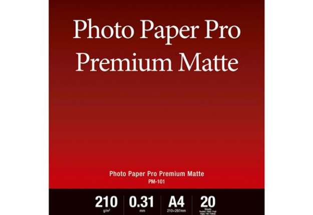 Immagine di Canon - Carta fotografica Premium Matte PM-101 - A4 - 20 Fogli - 8657B005