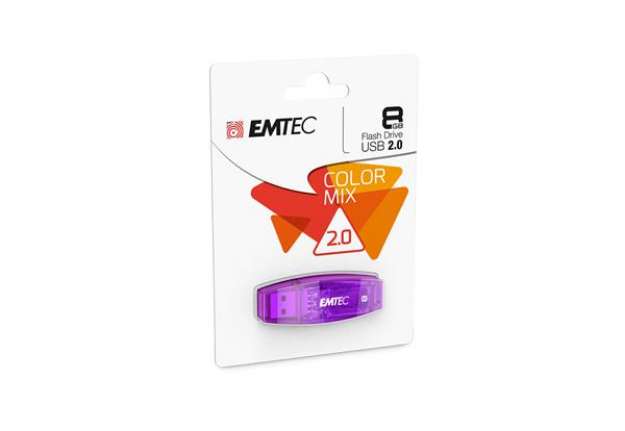 Immagine di Emtec - Memoria Usb 2.0 - viola - ECMMD8GC410 - 8GB