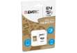 Immagine di Emtec - Micro SDXC Class 10 Gold + con Adattatore - ECMSDM64GXC10GP - 64GB