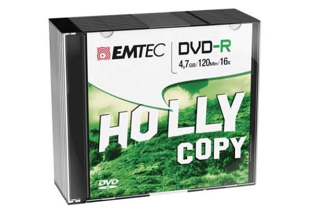 Immagine di Emtec - DVD-R - registrabile - ECOVR471016SL - 4,7GB - conf. 10 pz