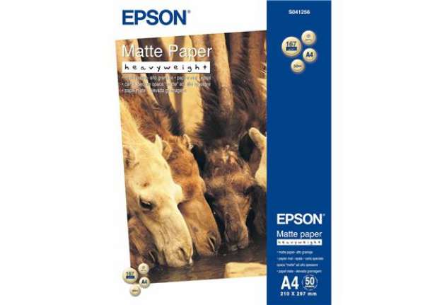 Immagine di Epson - Matte Paper Heavy Weight - A4 - 50 Fogli - C13S041256