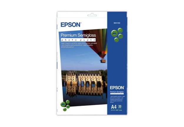 Immagine di Epson - Premium Semi-Gloss Photo Paper - A4 - 20 Fogli - C13S041332