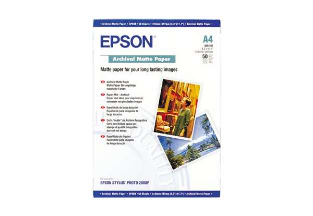 Immagine di Epson - Archival Matte Paper - A4 - 50 Fogli - C13S041342