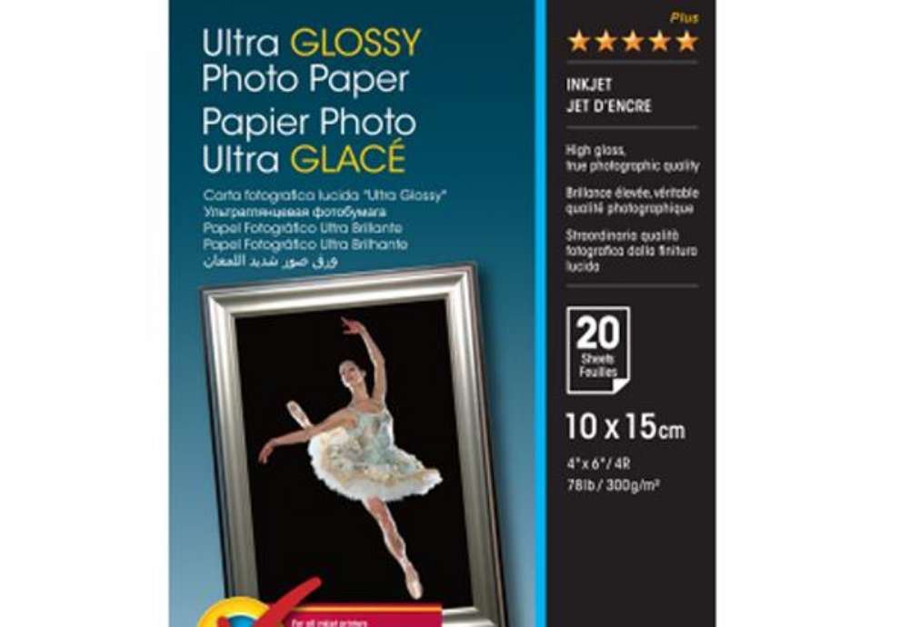 Immagine di Epson - Ultra Glossy Photo Paper - 10x15cm - 20 Fogli - C13S041926