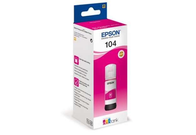 Immagine di Epson - Tanica - 104 - Magenta - C13T00P340  - 65ml
