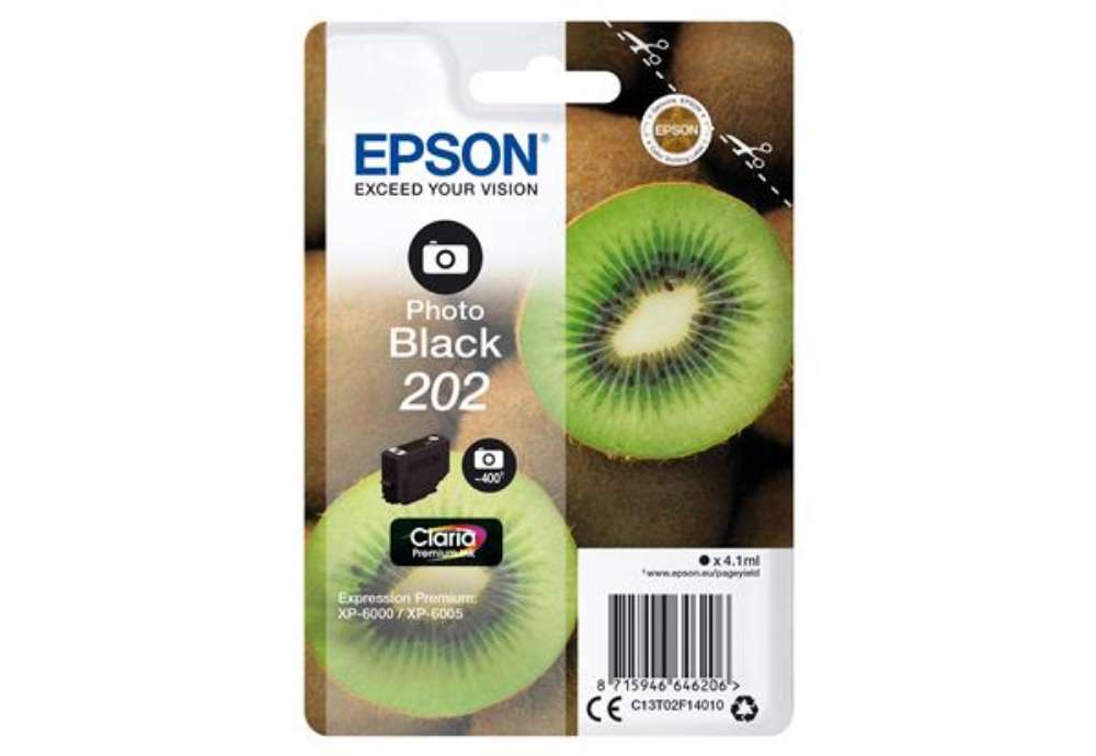 Immagine di Epson - Cartuccia ink - 202 - Nero Photo - C13T02F14010 - 4,1ml