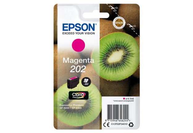 Immagine di Epson - Cartuccia ink - 202 - Magenta - C13T02F34010 - 4,1ml