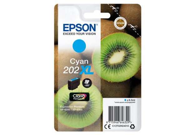 Immagine di Epson - Cartuccia ink - 202XL - Ciano - C13T02H24010 - 8,5ml