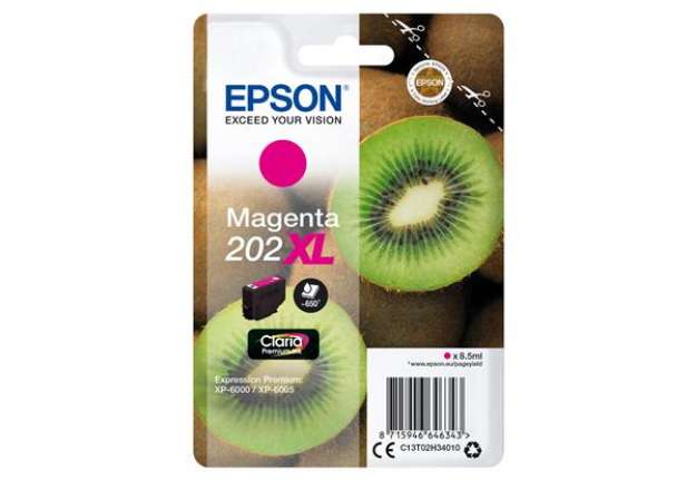 Immagine di Epson - Cartuccia ink - 202XL - Magenta - C13T02H34010 - 8,5ml