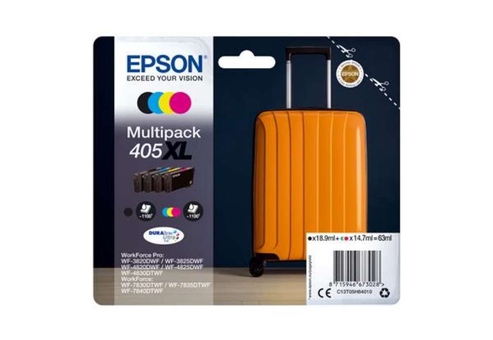 Immagine di Epson - Multipack cartucce ink - 405XL - C/M/Y/K - 1.100 pag cad.