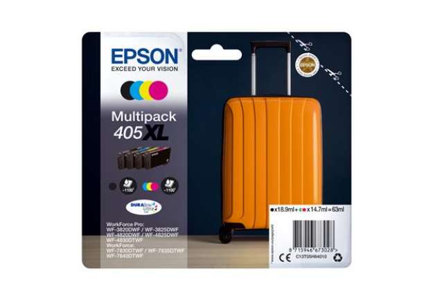 Immagine di Epson - Multipack cartucce ink - 405XL - C/M/Y/K - 1.100 pag cad.