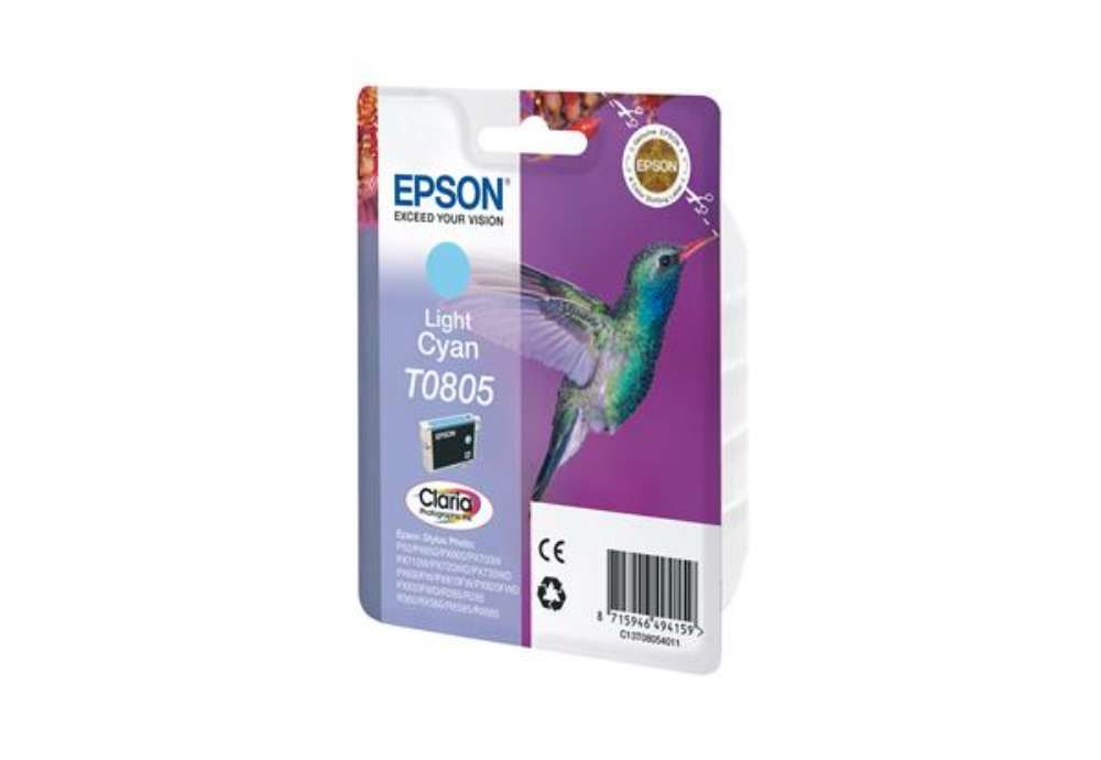 Immagine di Epson - Cartuccia ink - Ciano chiaro - T0805 - C13T08054011  - 7,4ml