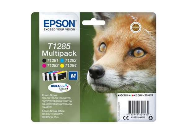 Immagine di Epson - Multipack Cartuccia ink - C/M/Y/K - T1285 - C13T12854012 - C/M/Y 3,5ml cad - K 5,9ml
