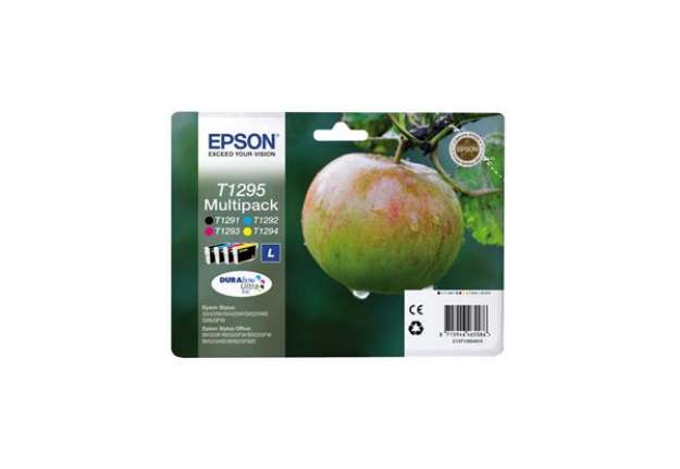 Immagine di Epson - Multipack Cartuccia ink - C/M/Y/K - T1295 - C13T12954012 - C/M/Y 11,2ml - K 7ml
