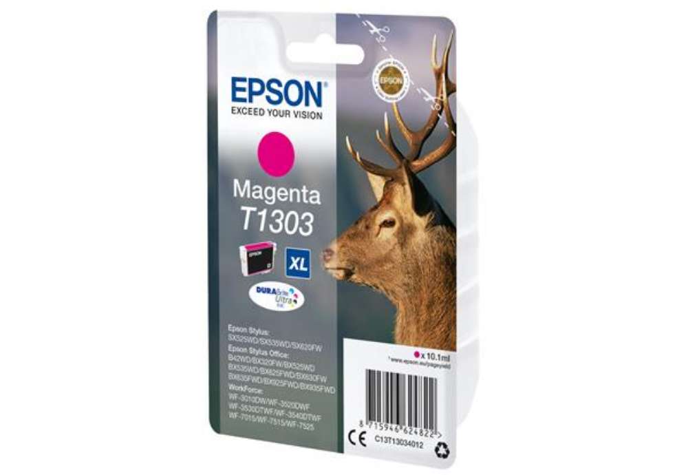 Immagine di Epson - Cartuccia ink - Magenta - T1303 - C13T13034012 - 10,1ml