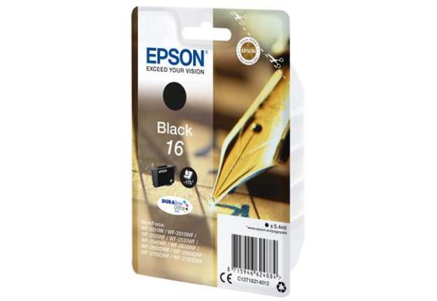 Immagine di Epson - Cartuccia ink - 16 - Nero - C13T16214012  - 5,4ml
