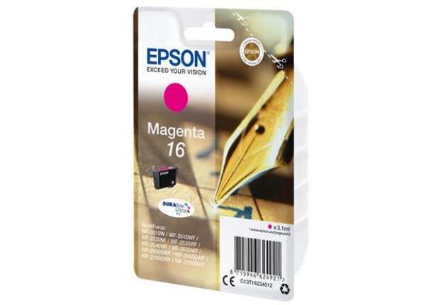 Immagine di Epson - Cartuccia ink - 16 - Magenta - C13T16234012 - 3,1ml