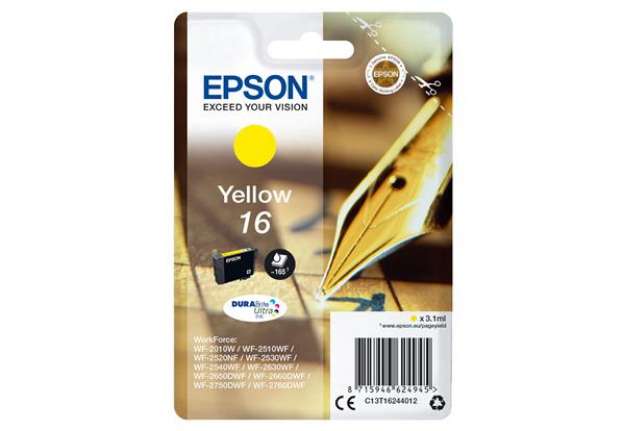 Immagine di Epson - Cartuccia ink - 16 - Giallo - C13T16244012 - 3,1ml