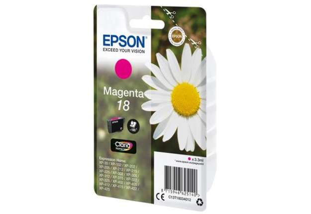 Immagine di Epson - Cartuccia ink - 18 - Magenta - C13T18034012 - 3,3ml