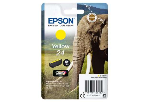 Immagine di Epson - Cartuccia ink - 24 - Giallo - C13T24244012 - 4,6ml