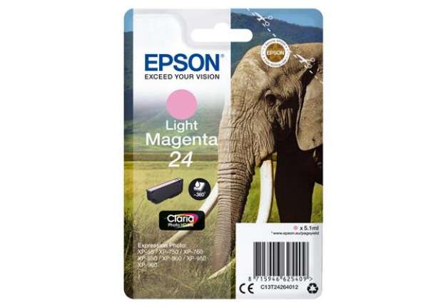 Immagine di Epson - Cartuccia ink - 24 - Magenta chiaro - C13T24264012 - 5,1ml