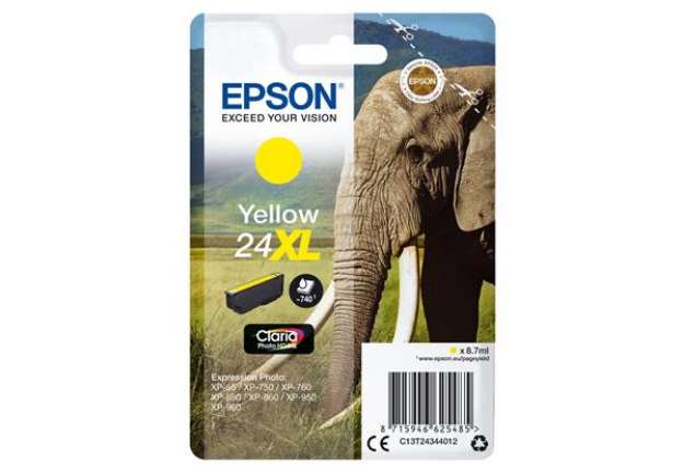Immagine di Epson - Cartuccia ink - 24XL - Giallo - C13T24344012 - 8,7ml