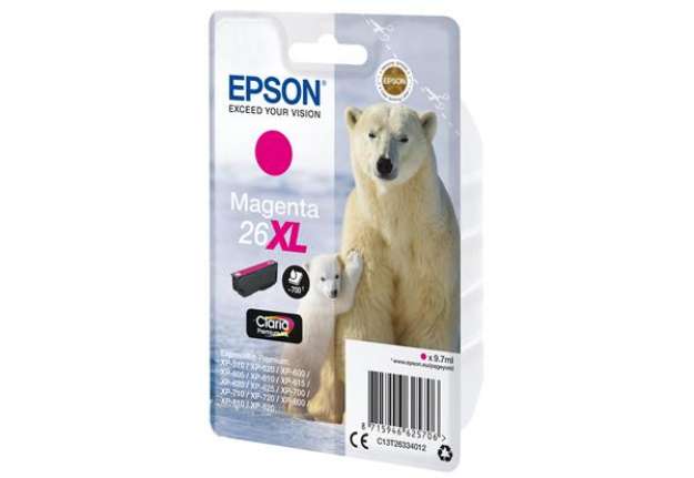 Immagine di Epson - Cartuccia ink - 26XL - Magenta - C13T26334012 - 9,7ml