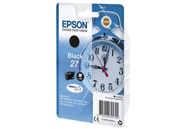 Immagine di Epson - Cartuccia ink - 27 - Nero - C13T27014012 - 6,2ml