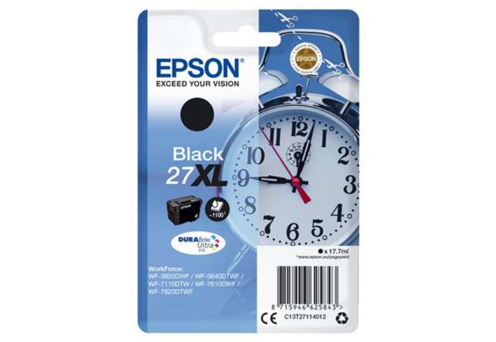 Immagine di Epson - Cartuccia ink - 27XL - Nero - C13T27114012 - 17,7ml