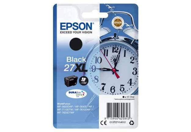 Immagine di Epson - Cartuccia ink - 27XL - Nero - C13T27114012 - 17,7ml