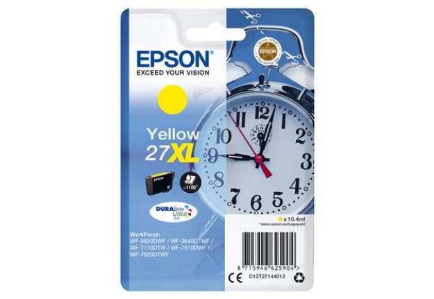 Immagine di Epson - Cartuccia ink - 27XL - Giallo - C13T27144012 - 10,4ml