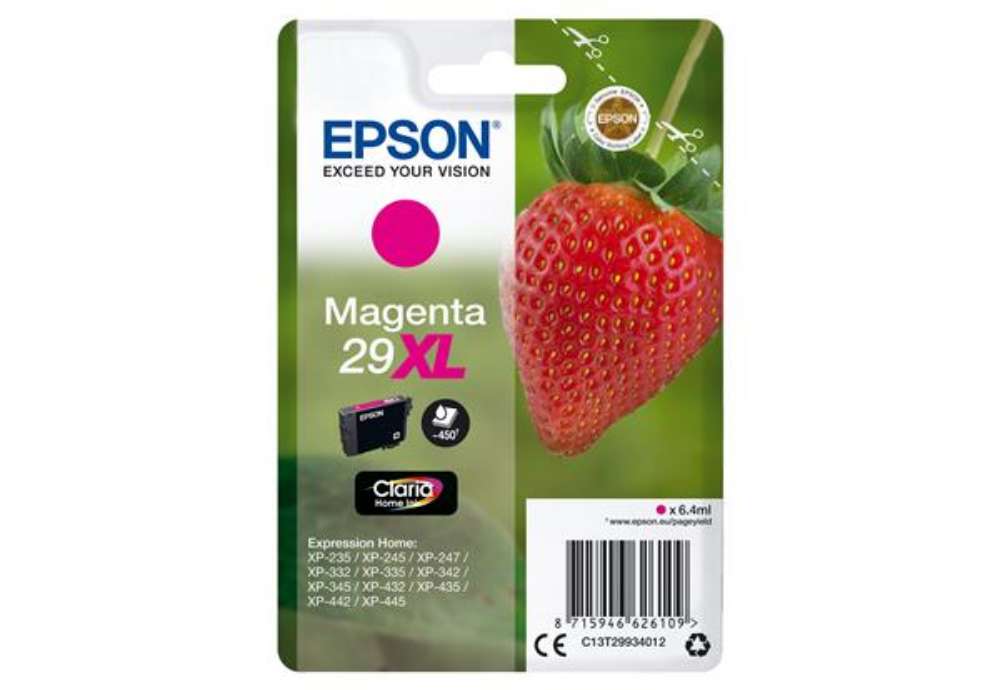 Immagine di Epson - Cartuccia ink - 29XL - Magenta - C13T29934012 - 6,4ml