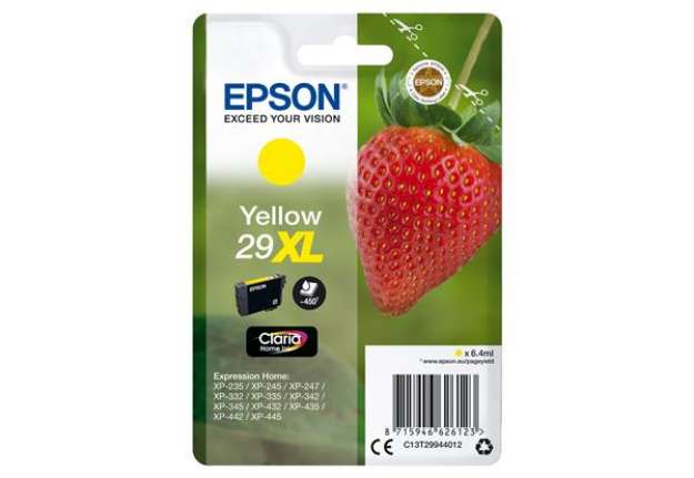 Immagine di Epson - Cartuccia ink - 29XL - Giallo - C13T29944012 - 6,4ml