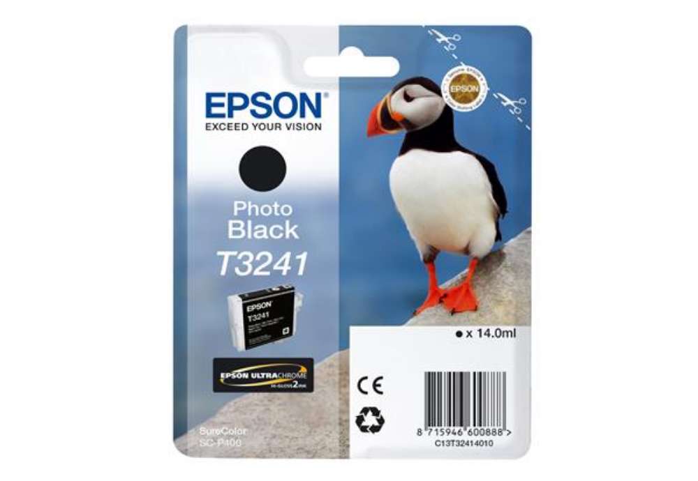 Immagine di Epson - Cartuccia ink - Nero - T3241 - C13T32414010 - 14ml