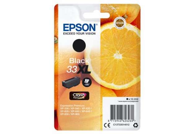 Immagine di Epson - Cartuccia ink - 33XL - Nero - C13T33514012 - 12,2ml