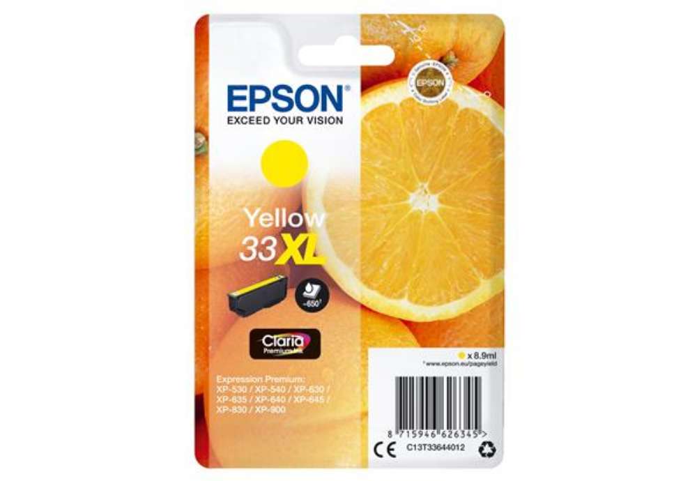 Immagine di Epson - Cartuccia ink - 33XL - Giallo - C13T33644012 - 8,9ml