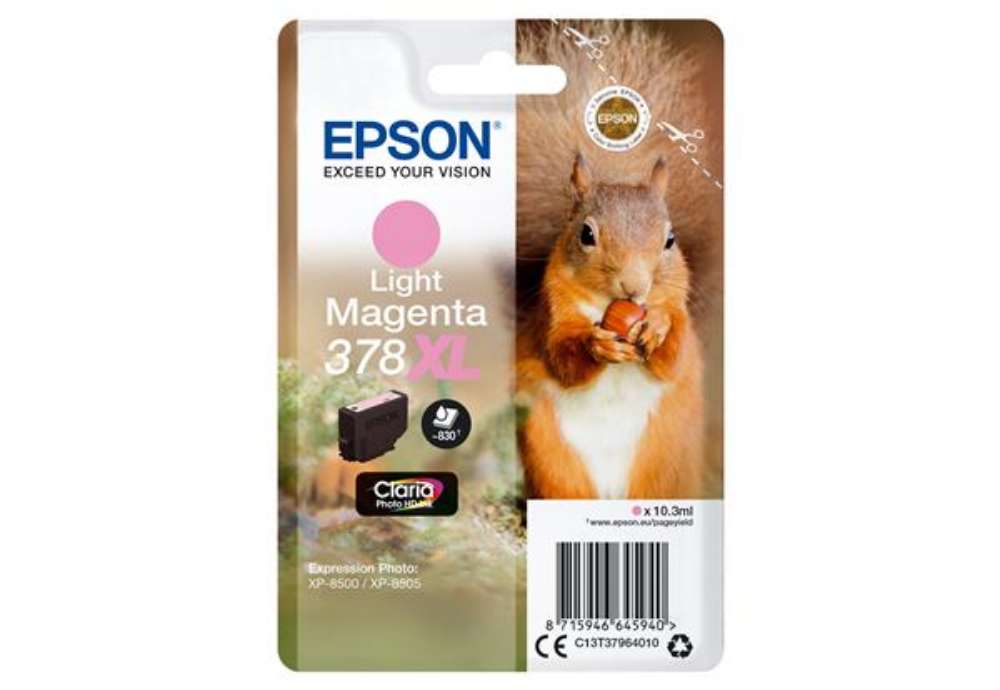 Immagine di Epson - Cartuccia ink - 378XL - Magenta chiaro - C13T37964010 - 10,3ml