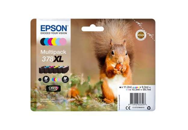 Immagine di Epson - Multipack Cartuccia ink - 378XL - C/M/Y/C CH/M CH/K - C13T37984010 - C/M/Y 9,3ml - C CH/M CH