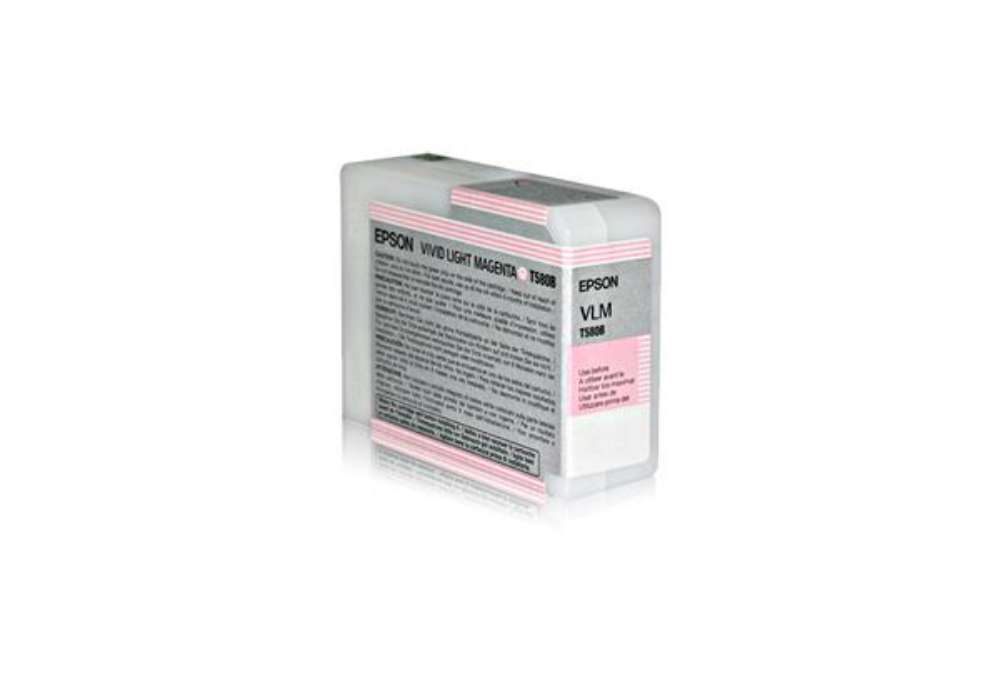 Immagine di Epson - Tanica - Magenta chiaro - T580B - C13T580B00 - 80ml