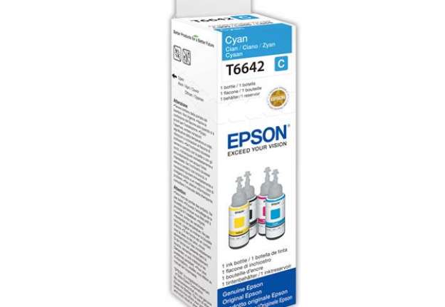 Immagine di Epson - Flacone - Ciano - T6642 - C13T664240 - 70ml