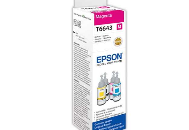 Immagine di Epson - Flacone - Magenta - T6643 - C13T664340 - 70ml