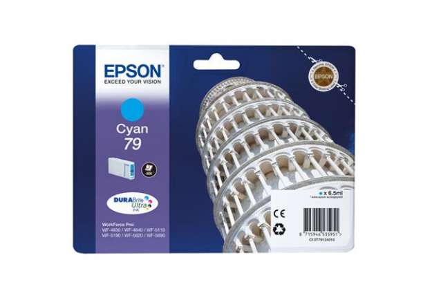 Immagine di Epson - Tanica - 79 - Ciano - C13T79124010 - 6,5ml