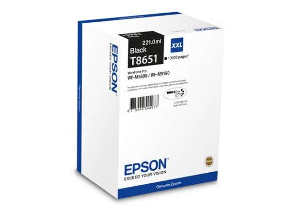 Immagine di Epson - Tanica - Nero - T8651 - C13T865140 - 221ml